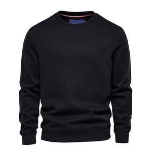 100% Cotton Fleece Solid Color Basics Street wear Classic Winter Style Men <b>Sweatshirt</b> Customized Logo High Quality <b>Sweatshirts</b> - Product Image 6