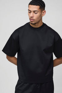 Sudadera Negra Personalizada con Logotipo para Hombre y Pantalones Deportivos a Juego, Conjunto Deportivo, Ropa al por Mayor OEM ODM - Product Image 5