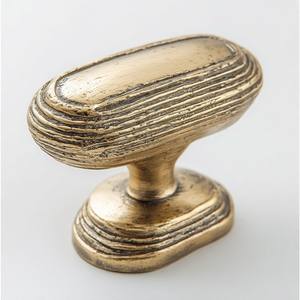 Poignée de porte artisanale en laiton massif, finition vintage, style rond, pour la quincaillerie de meubles de maison - Product Image 2