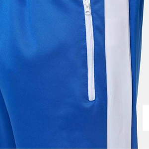 Hot Sell Men Blue Tracksuit Full Zip <b>Jacket</b> With White Stripe Side Pockets Sporty Style Regular Fit Winter Wear - Product Image 6