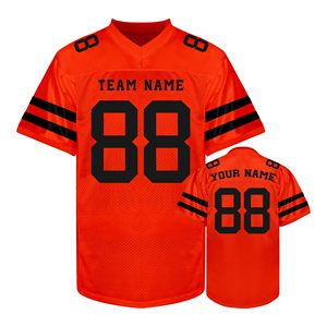 Jersey de Fútbol Americano, Ropa Deportiva, Proveedor OEM, Mezcla de Spandex, Nombre y Número del Jugador Personalizados, Parche Bordado, Transpirable - Product Image 1