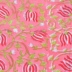 100% Soft Cotton Floral Print Fabric for Women's Clothing-Indian Robe for Dresses Curtains Sleepwear Toys Lightweight - Product Image 3