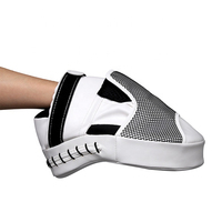 Mitaines de frappe incurvées en cuir écologique personnalisables pour la boxe, le Muay Thai, le kickboxing - Cible de frappe pour l'entraînement