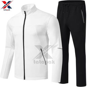 Ensemble de survêtement d'hiver haute performance 100 % coton molletonné imprimé numériquement, 2 pièces, unisexe, qualité export - Product Image 4