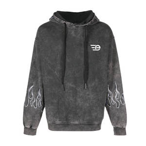 Sweat-shirts à capuche délavés pour hommes – Tendance streetwear décontractée et élégante, pull-over doux à manches longues, vêtement léger - Product Image 1