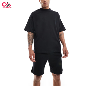 ชุดเซ็ตเสื้อผ้าผู้ชายลายพิมพ์แฟชั่นใหม่สำหรับฤดูร้อน 2 ชิ้น ดีไซน์ใหม่ สวมใส่สบาย ผ้าฝ้ายระบายอากาศ ชุดเซ็ตเสื้อและกางเกงขาสั้นลายพิมพ์สำหรับผู้ชาย - Product Image 1