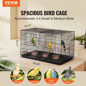 Jaula apilable de 30 pulgadas para pájaros pequeños: periquitos, loros, canarios, cacatúas, agapornis, pinzones, periquitos-australianos y conures. - Product Image 2