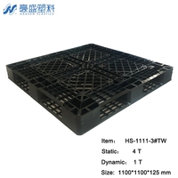 HAOSEN Vente de liquidation Palettes de déversement Euro durables à usage intensif Simple face HDPE Entrée dans les 4 voies Plastique recyclé en vrac léger