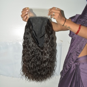 100% Cuticle-Aligned Remy Indian Temple <b>Human</b> Hair Natural Black for HD <b>Wig</b> Hair Extensions Machine Double Weft All Colors - Product Image 6