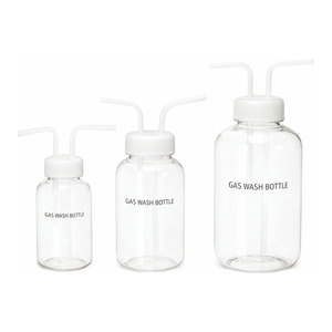 Bouteille de lavage de gaz pour PC avec bouchon en PE et joint torique en silicone pour utilisation en laboratoire à basse température - Product Image 3