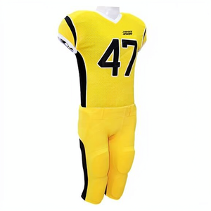 Conjunto de Pantalones y Camiseta de Fútbol Americano Personalizados, 100% Poliéster, Transpirables, Suaves, de Alta Calidad, Colores Personalizados, Tallas Grandes - Product Image 4