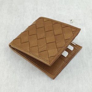 Leather Crazy Horse Sheep Skin Hides <b>Wallets</b> RFID <b>Card</b> <b>Holders</b> Purse Woven Crotched Weaved Slim Fold Wholesale Prices Sale India - Product Image 4