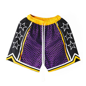 Custom Wholesale Fashion Heavyweight Sublimation Polyester Mesh Men's Basketball <b>Shorts</b> - Product Image 3