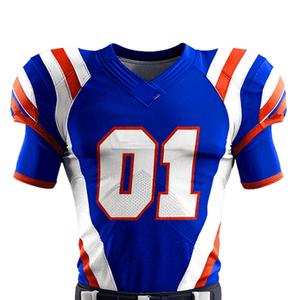 Ensemble d'uniformes de football américain sur mesure de qualité supérieure, dernier design, maillot et pantalon sublimés avec logo d'équipe, vente en gros d'usine - Product Image 2