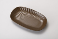 Assiette ovale en mélamine de 10 pouces, qualité alimentaire, légère, pour service BBQ, fondue, incassable, pour restaurant, assiette à viande