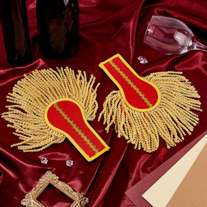 Épaulettes professionnelles à broder avec logo personnalisé pour uniformes formels - Product Image 6