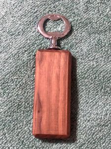 Ouvre-bouteille manuel multifonctionnel portable en acier inoxydable avec poignée en bois, pour ouvrir les bouchons - Product Image 4