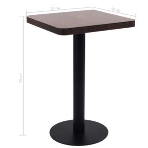 Tavolo da bistrot marrone scuro 19.7 tavolo da ristorante "x 19.7" MDF - Product Image 6