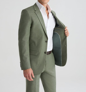 Costume Homme Vert Clair Sur Mesure, Vente en Gros, Élégance Moderne à Simple Boutonnage, Ensemble 2 Pièces de Haute Qualité à Prix Raisonnable - Product Image 5