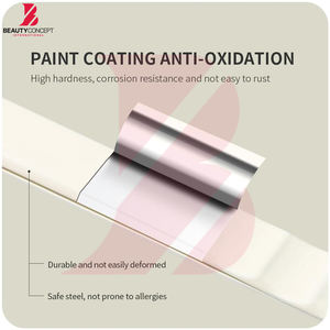 Ensemble de 3 pinces à cils en crème de qualité supérieure, ensemble d'outils professionnels de précision pour extensions de cils avec poignée ergonomique - Product Image 3