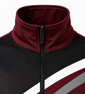 Chándal Deportivo para Hombre con Bloques de Color, Sudadera con Cremallera Completa y Cuello Alto, Bolsillos Laterales, Poliéster y Algodón, Colección Otoño 2026 - Product Image 6