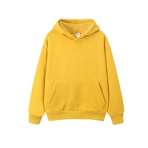 Custom Made Men's Plain Blank Heavy Pullover Hoodie With Drawstring Kangaroo Pocket Men's Hooded Pullover Customize Sweat Shirt - Product Image 4