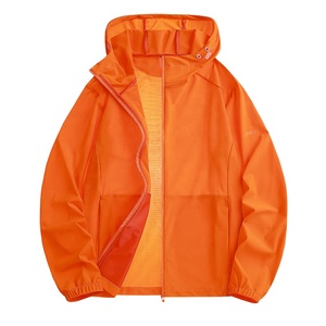 New Design Men's <b>Summer</b> Windbreaker <b>Jacket</b> Zipper Design Breathable Custom Logo Sports Men <b>Lightweight</b> Breathable Zipper Outer - Product Image 5