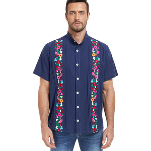 Camisa Blanca Bordada para Hombre, Perfecta para Bodas y Celebraciones, Tela Ligera, Artesanía Detallada, Moda Festiva Clásica - Product Image 5