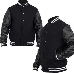 แจ็คเก็ตวาร์ซิตี้ แจ็คเก็ตเบสบอล Letterman ราคาโรงงาน – แจ็คเก็ตบาสเก็ตบอลสำหรับทุกเพศ ผลิตจากผ้าขนสัตว์และหนังคุณภาพพรีเมียม - Product Image 3