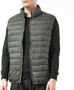Chaleco Acolchado de Lona para Hombre, Económico, de Moda, Personalizable, de Alta Calidad, Impermeable, Transpirable, Ecológico, de Secado Rápido, para Invierno - Product Image 2