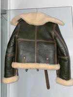 Blouson aviateur en cuir véritable de mouton sur mesure, couleur personnalisée, pour femme, fabriqué à la main, teinture RAF, séchage rapide