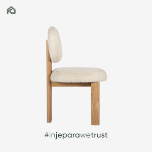 Modern Sungkai Wood Dining Chair Eco-Friendly Minimalist Scandinavian Upholstered Velvet Seating for Home Apartment and Hotel - Product Image 5
