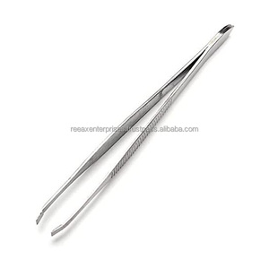 Pinzas para cejas de alta calidad, Punta inclinada de acero inoxidable - Product Image 5