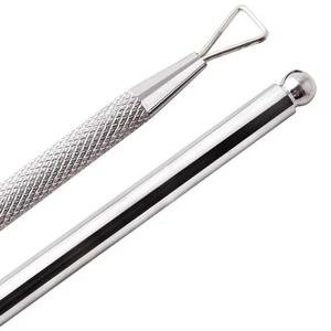 Herramienta de Acero Inoxidable de Doble Punta para Empujar Cutículas, Reutilizable, para Manicura, Cuidado de Precisión con Doble Cabeza - Product Image 1