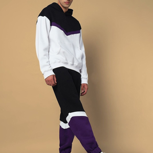 Conjunto de Chándal de Forro Polar de Invierno para Hombre con Diseño Personalizado Estampado de Pedrería, Manga Larga, Oversize, Estilo Urbano, OEM - Product Image 2