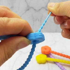 Silicone Flower <b>Cable</b> <b>Ties</b>-Soft Flexible Adjustable Reusable Durable Cute Adorable for Everyday Use - Product Image 4