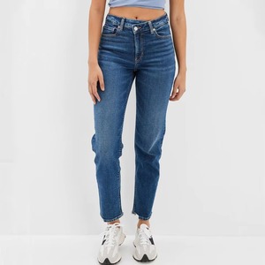 กางเกงยีนส์เดนิมยืดทรงบอยเฟรนด์เอวกลางสีเข้มสไตล์วายทูเคสุดเท่สำหรับผู้หญิงใส่หน้าร้อนแบบซิป - Product Image 3