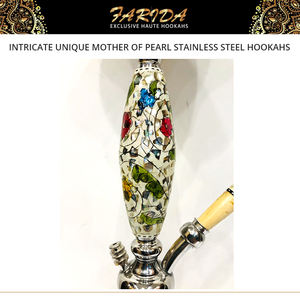 Chichas de luxe égyptiennes de qualité supérieure, au design unique et décoratif, en nacre et acier inoxydable, à prix imbattable - Product Image 3