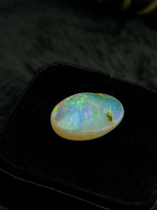 Natural Ethiopian Fire <b>Opal</b> Oval Cut Cabochon Multi Color Flashy Loose Gemstone 20.70ct for Jewelry & Healing - Product Image 1