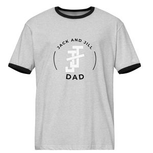 แจ็คแอนด์จิล แด๊ดเสื้อยืดคอกลมแขนสั้นลายกราฟิกผ้าฝ้ายสวมใส่สบายทุกวันแฟชั่นสำหรับครอบครัว - Product Image 1