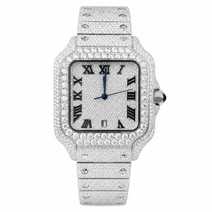 Luxury Stainless Steel Square <b>Diamond</b> <b>Watch</b> Analog Women's Timepiece Quartz Movement Bracelet - Product Image 1