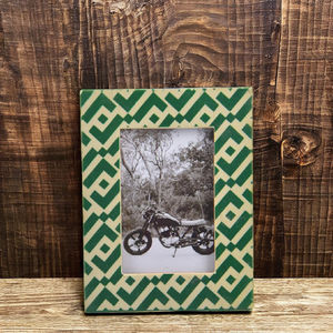 Classic Bone Inlay Photo Frame with Bone Resin Inlay Rectangular Wood Customization Size for Photo <b>Display</b> By HAND MADE CRAFT - Product Image 5