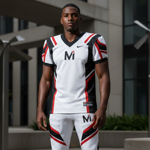 Custom Sublimated American Football Uniform High Performance Fabric Professional Team Jersey <b>Pants</b> Quick Dry Game Set - Product Image 6