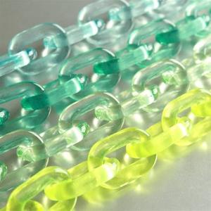 Wholesale <b>clear</b> Chunky Thin <b>Resin</b> Chain High Quality Link Big Chain home and office room decoration multi links available - Product Image 1