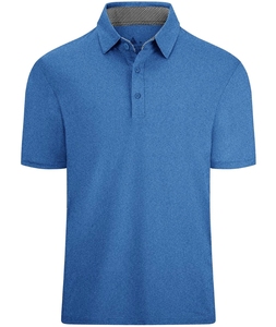 Chemises polo tissées pour hommes grandes tailles avec élasthanne et polyester, nouvelle collection, fabrication de haute qualité, respirantes, nouvelle mode masculine. - Product Image 1