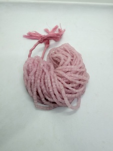 Perles Heishi en quartz rose en gros, 4-5 mm, brin de 16 pouces - Product Image 6