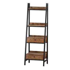 Étagère à livres personnalisée en panneaux de bois à 3 niveaux avec tiroir pour villas, salons et chambres à coucher, servant également de rangement - Product Image 5