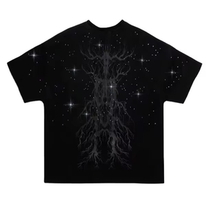 OEM Customizable Eco Friendly 100% Cotton Men's T-<b>Shirts</b> Soft Breathable Loose Fit Streetwear <b>Y2K</b> Custom Wholesale Manufacturer - Product Image 2