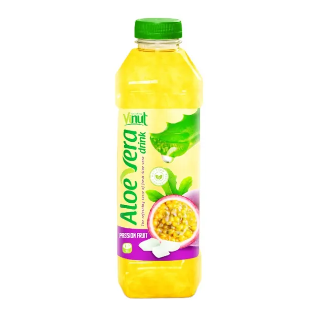 1L Bottle Premium halal Aloe Vera Drink with Passion Fruit juice