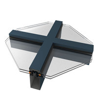 Perfiles de Fachada de Vidrio Serie 6000 6063 T5 para Edificios de Gran Altura, Sistema de Muro Cortina Fravi, Sistema de Muro Cortina de Aluminio